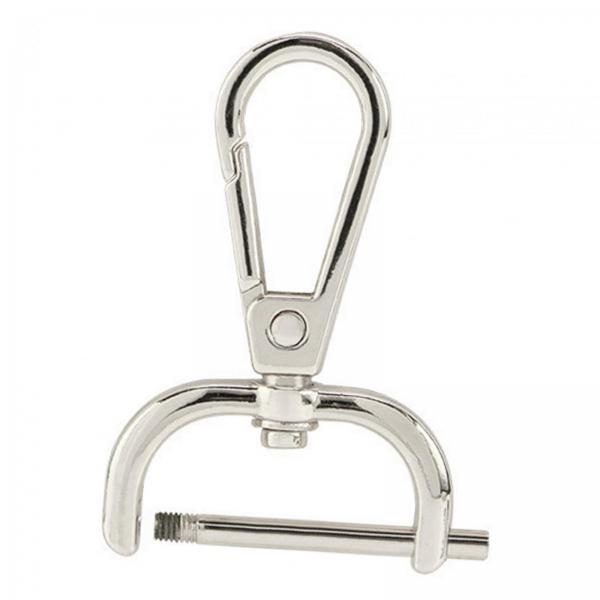 2xSwivel Snap Hooks Replacement DIY Crafts Trigger Clips Swivel Lobster Clasps 19mm Silver