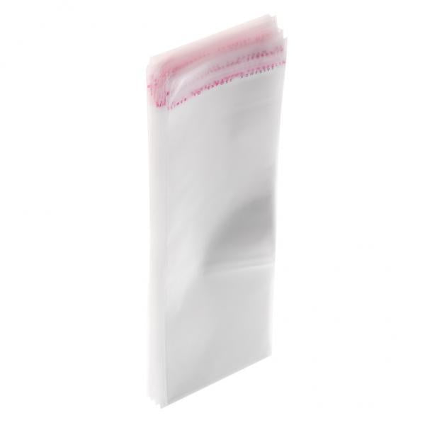 3x100x Clear Plastic Flat Cellophane Bag Adhesive for Food Candy 7.1 x 2.4inch