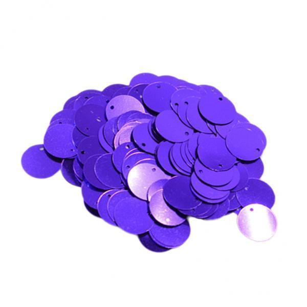 2xDIY Shiny Round Loose Sequins Paillettes Sewing Craft 16mm Dark Purple