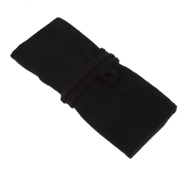 3xCanvas Colored Pencils Wrap Roll Up Case Organizer Pen Bag Pouch 244x195x3mm