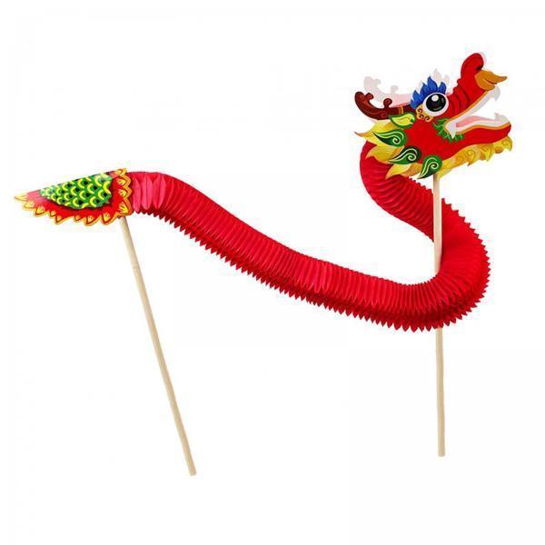 4xChinese New Year Dragon Dance DIY Material Package Party Novelty Decorations Style B