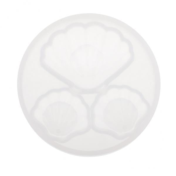 3x1 Piece Shell Shape Silicone Mold Shell Hanging Ornament Mould Craft Tools