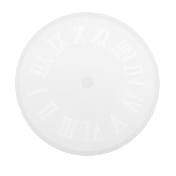 4xSilicone Horologe Mould Clock Mold DIY Craft Roman Numerals Clock (S)