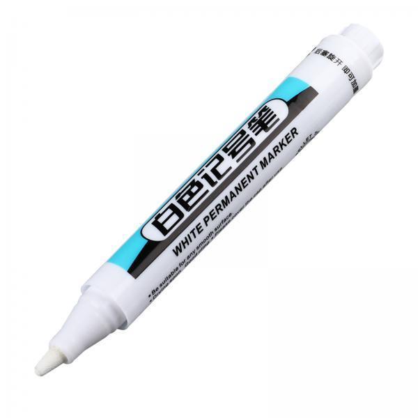 4xWhite Marker Paint Pen DIY Crafts Bathroom Water Resistant Carpentry Kitchen 2.5mm