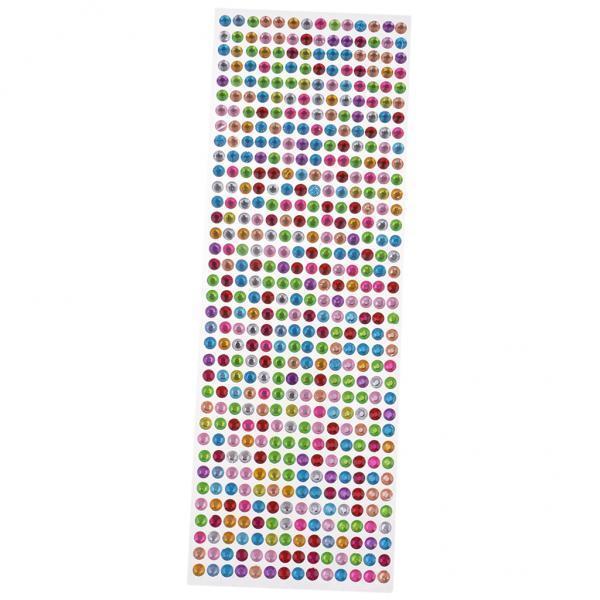 2x1 Piece Multicolor Diamond Sticker Rhinestone Self Adhesive Gem DIY Crafts 