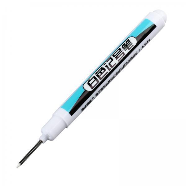 2xWhite Marker Paint Pen DIY Crafts Bathroom Water Resistant Carpentry Kitchen 0.7mm