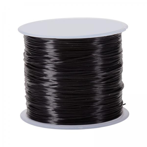 4x0.8mm Elastic String Beads Cord Thread Stretchy for Beading DIY Accessories Black