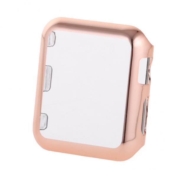 4xPlastic Case Protector Cover For Apple Watch Series 2 iWatch 42mm Rose Gold