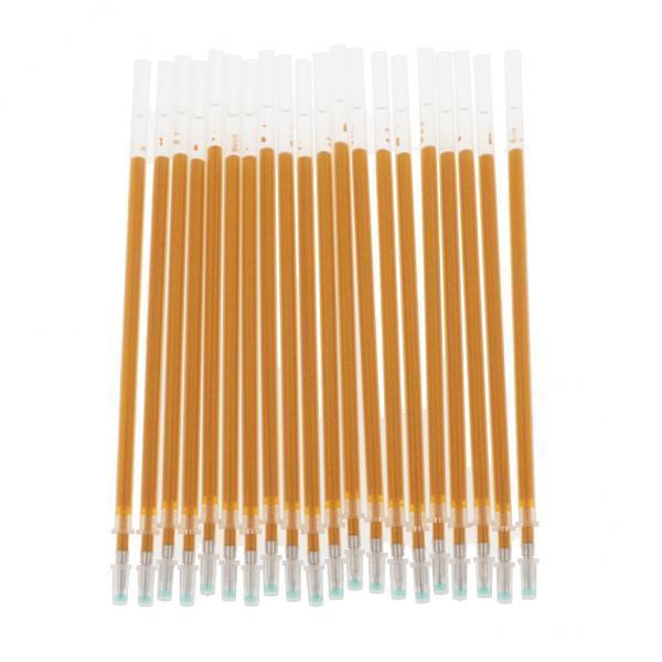 3x20 Pieces 0.7mm Gold Glitter Ink Gel Pen Refills Light Gold