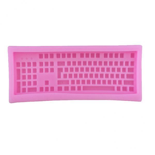 2xSilicone Fondant Cake Sugarcraft Decorating Mould Tools Shape Keyboard