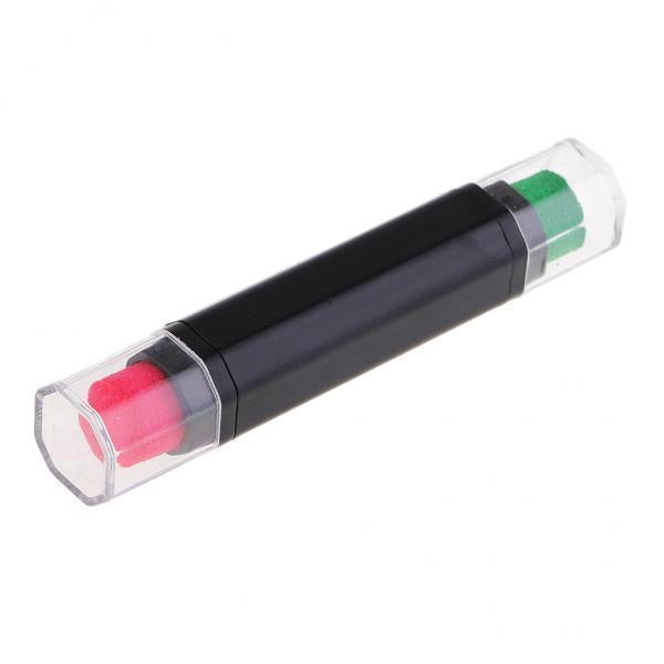 4x2 Colors Pen Ink Pad Pens Rubber Ink Stamps for Scrapbooking Pink & Green