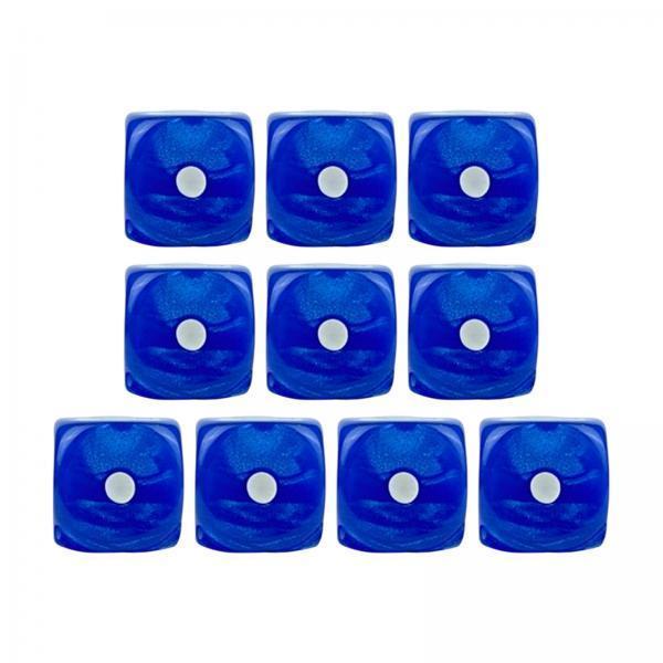 4x10x 6 Sided Dices Set Playing Dices Game Dices for KTV Role Playing Game Blue
