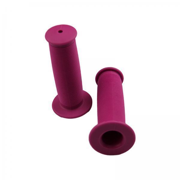 2xBike Handlebar Grips Replacement Rubber Non Slip for Folded Bikes Road Bikes Purple