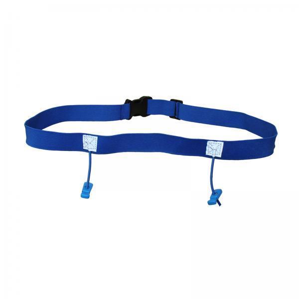 3xReflective Tape Cycling Race Number Belt Triathlon Waist Belt Night Running Blue