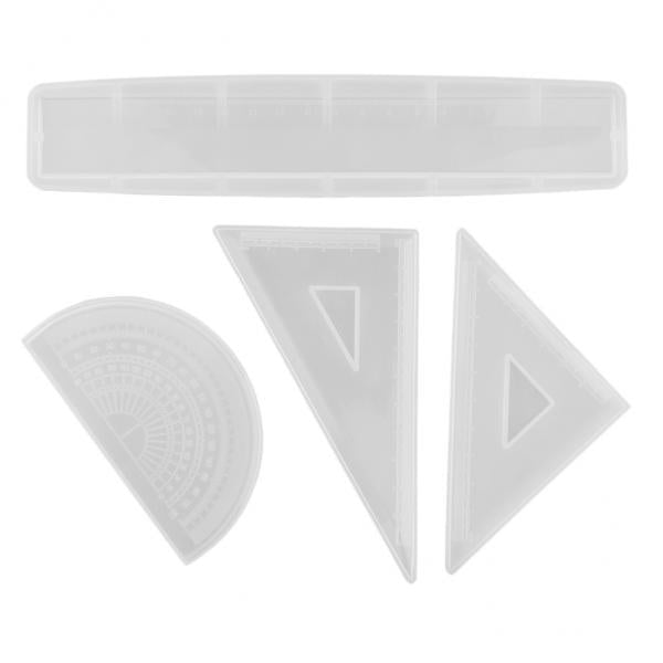 2x4 Pieces Silicone Mould rulers mold crystal Resin casting Craft DIY mold 