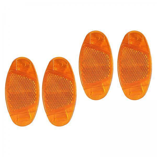 4x4 Pieces Bicycle Spoke Reflector Bike Reflectors for Bicycle Wheel Road Bike Yellow