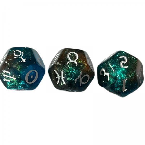 2xAstrology Dice Entertainment Toys for Party Game Table Games Dice Games