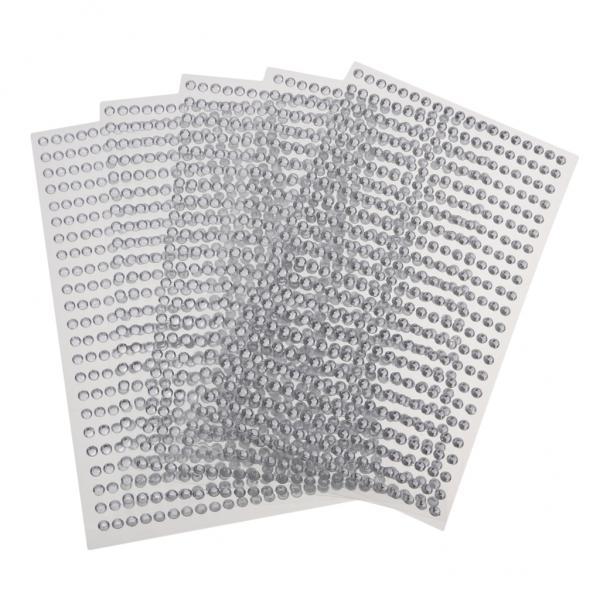 4x5 Pcs Crystal Rhinestone Self Adhesive Gem Embellishment Stickers Clear 4mm