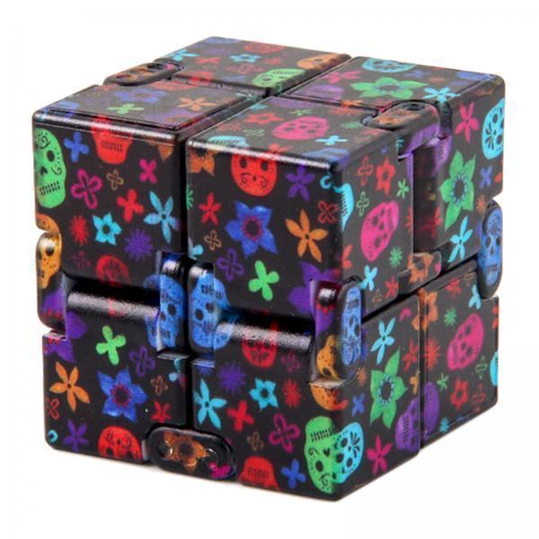 2xSensory Infinite Magic Desk Toy Maze Relieve Stress Decompression Adult Skull black