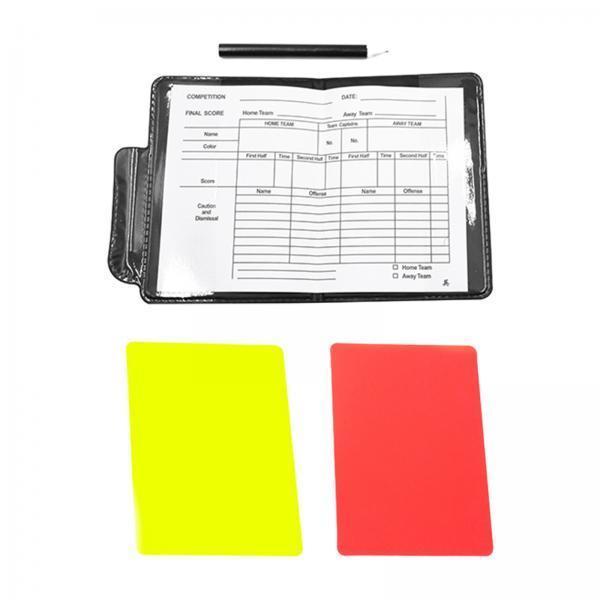2xSoccer Referee Card Sets with Wallet for Hockey Training Volleyball Football Style A