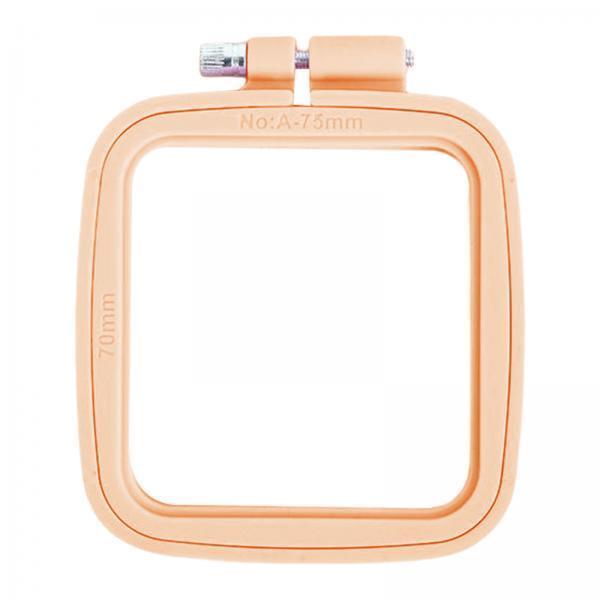 2xCross Stitch Embroidery Hoop Frame Smooth for Quilting Sewing Kids Adults beige yellow