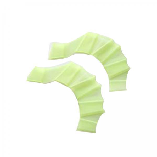 2xSwimming Hand Fins Webbed Swimming Gloves for Diving Swimming Water Exercise Green S Kids
