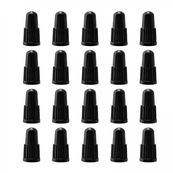 2xTire Valve Caps Portable Black Valve Stem Caps for Cycling Outdoor Repairing Style A