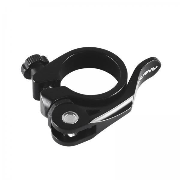 2xBike Seat Post Clamp Bike Seat Clamp for Bicycling Folding Bike Road Bicycle Black 31.8mm
