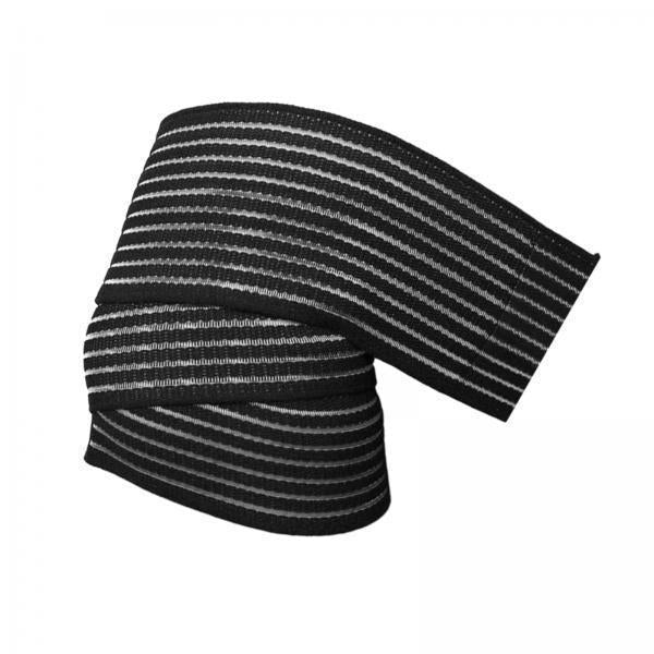 2xElbow Wrap Elastic Elbow Brace for Gym Workout Cross Training Weight Lifting Black