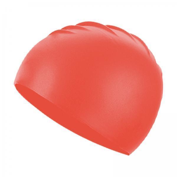 4xSilicone Swim Caps Pool Swim Nonslip Swimming Caps for Youth Unisex Training Red