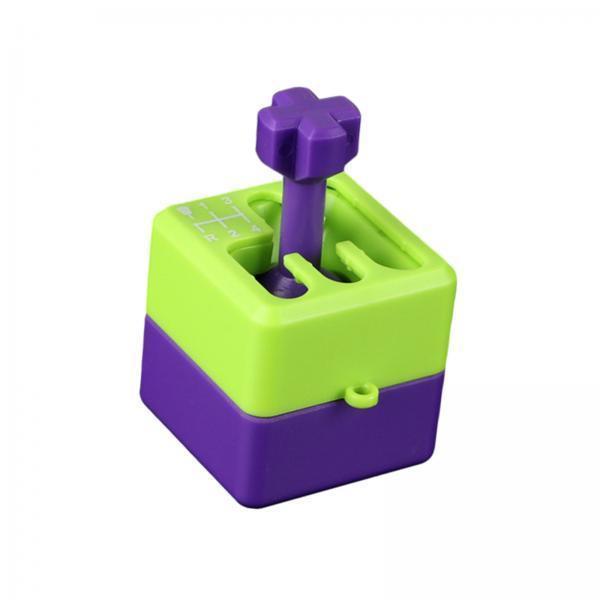 3xGearbox Shifter Keychain Small Car Shifter Keyring for Daddy Kids and Adults Green Violet