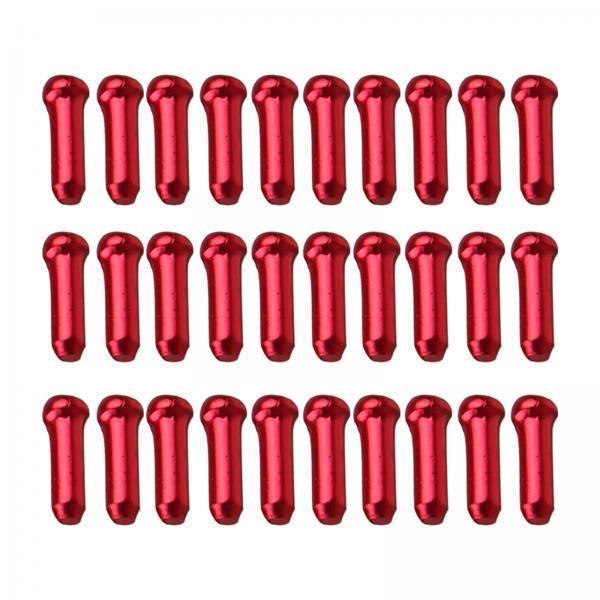 2x30x Bike Cable End Caps Bike Cable Caps for Cycling Mountain Road Bike Red