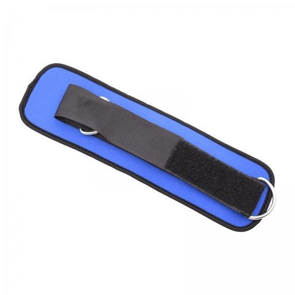 2xAnkle Strap Adjustable Workout Lower Body Exercises Ankle Cuff for Kickbacks Dual Rings Blue