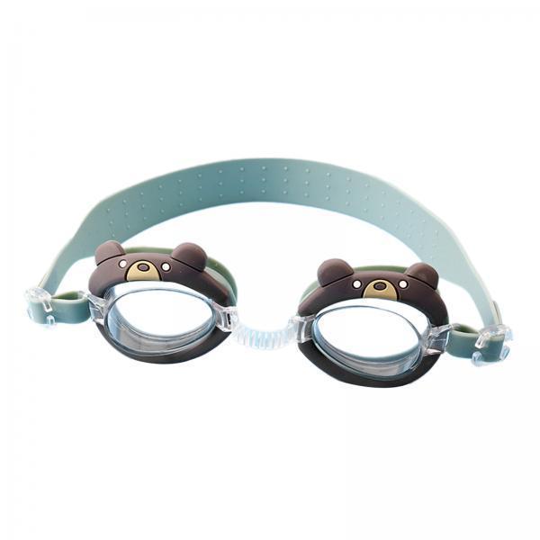 2xSwimming Goggles Teenager Child 2-12 Years Old Fashion Swim Goggles for Kids Bear