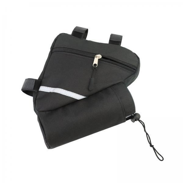 4xTriangle Bike Frame Bag Cycling Bicycle Pouch Sports for Repair Tools Cards With Bottle Holder