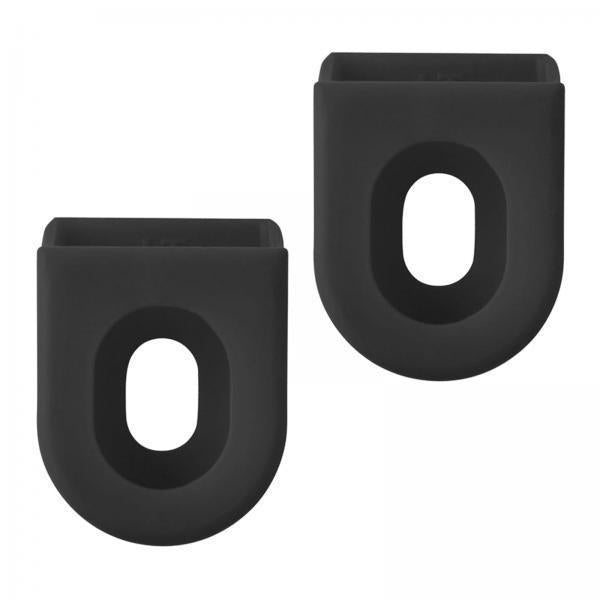 2x2x Road Bicycle Crank Boots Silicone Wrap Bike Crank Arm Protector Sleeve Black