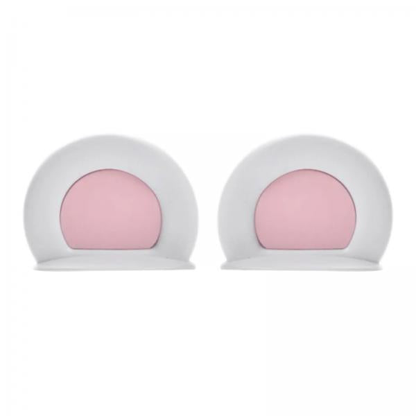 4xMotorcycle Helmet Ears Motorcycle Helmet Decor cool Adult Kids White