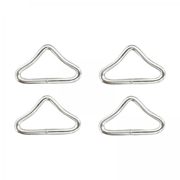 4x4Pcs V Shaped Rings Triangle Ring Buckles for Kids Trampoline Outdoor Repair no Straps