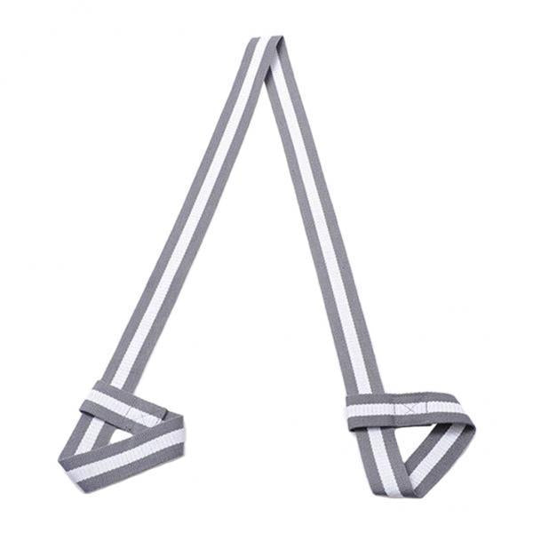 3xCotton Yoga Mat Strap Pilates Mat Carrier Fitness Stretchy Loop Grey White