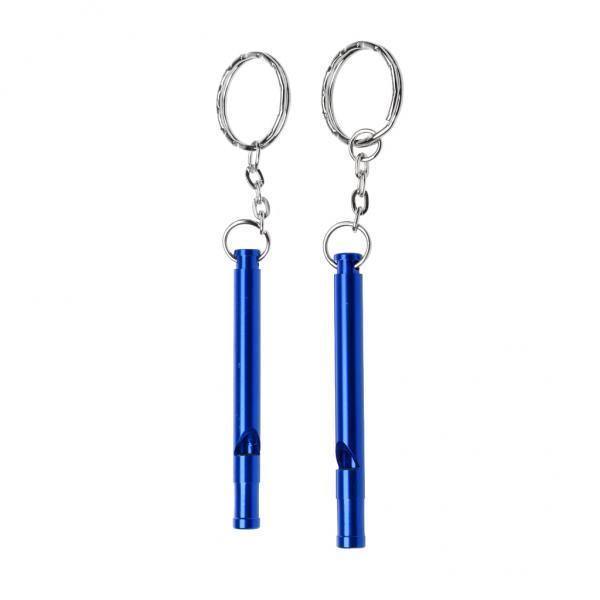 3x2pcs Outdoor Survival Camping Training Emergency Safety Whistle Royal Blue