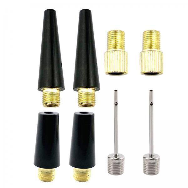 4xBall Nozzle Adapter Hand Pump Inflator Connector Bike Accessories  8 Pieces 