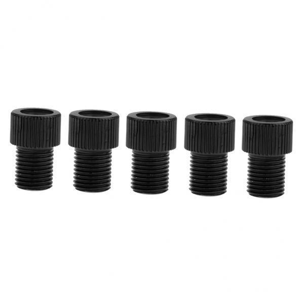 3x5x Presta to Schrader Valve Adaptor Converter Bike Pump Connector Black