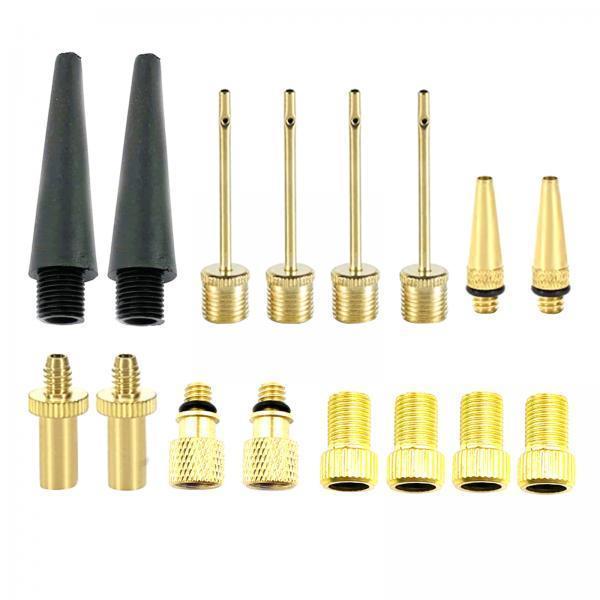 3xPresta Schrader Valve Adaptor Bike Pump Adapters Nozzle Air Compressor Set 2