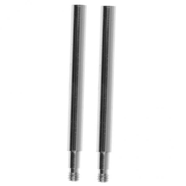 2x2pcs Cycling Bike Bicycle Presta Valve Extensions Extender 60mm Silver