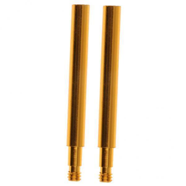 3x2pcs Cycling Bike Bicycle Presta Valve Extensions Extender 60mm Gold