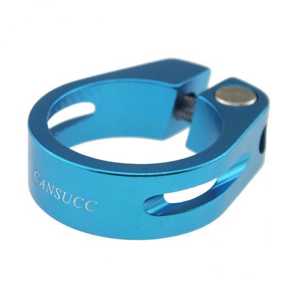 2x31.8mm SeatPost Clamp Tube Clip Quick Release Mountain Road Bike Part Blue