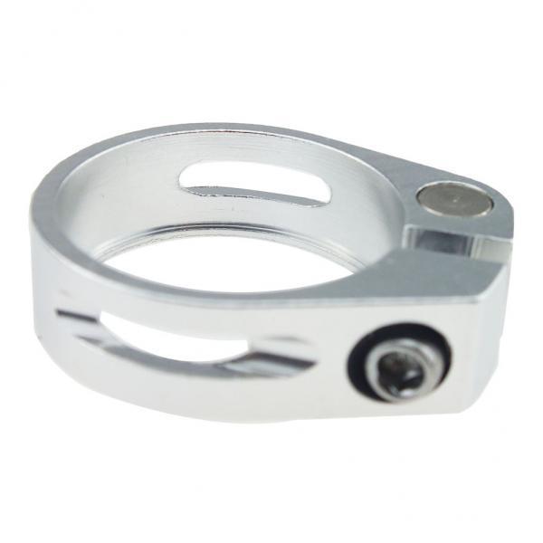 4x34.9mm SeatPost Clamp Tube Clip Quick Release Mountain Road Bike Part Silver