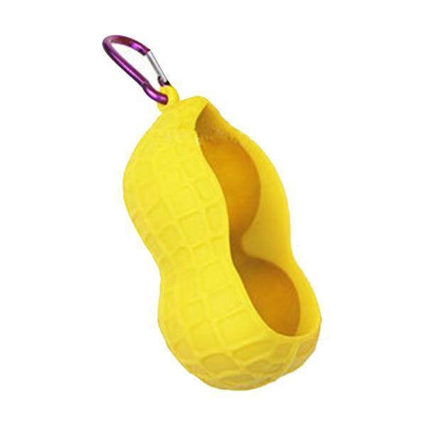 3xGolf Ball Holder Bag Carrier Sleeve Carry Pouch Men Women Yellow