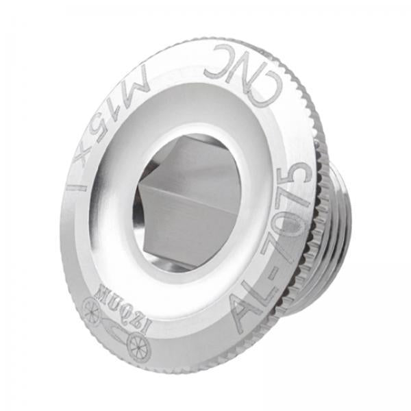3xBicycle Crank Cover Aluminum Alloy Arm Bike Crankset Bolt for Road Bikes BMX Argent  