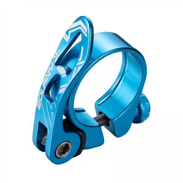 3xBicycle Seatpost Clamp Aluminum for Mountain Bike Cycling Parts 34.9mm Blue